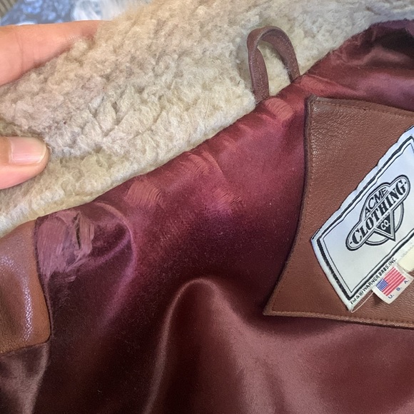 ACME x Bugs Bunny Leather Jacket Brown Size M - Picture 13 of 16